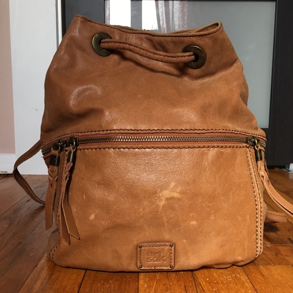 the sak leather backpack
